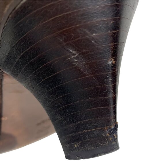 Antonio Melani Bailey Brown Suede/Leather Inlay Western Ankle Boots Women SZ 8.5 - Picture 9 of 12